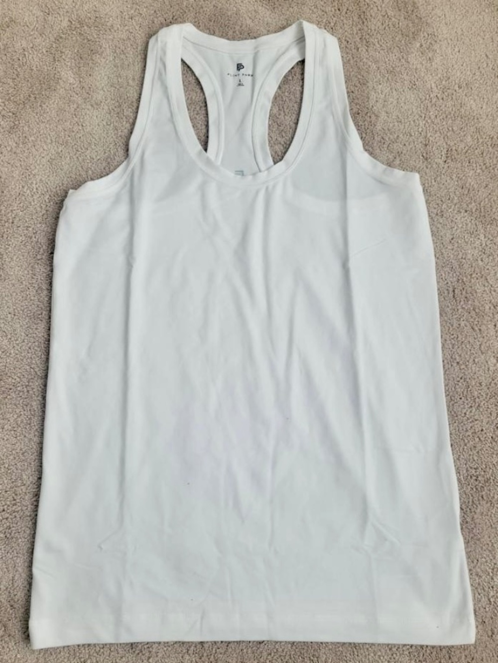 FLINT PARK Women's Volley Tank Top Size Large White